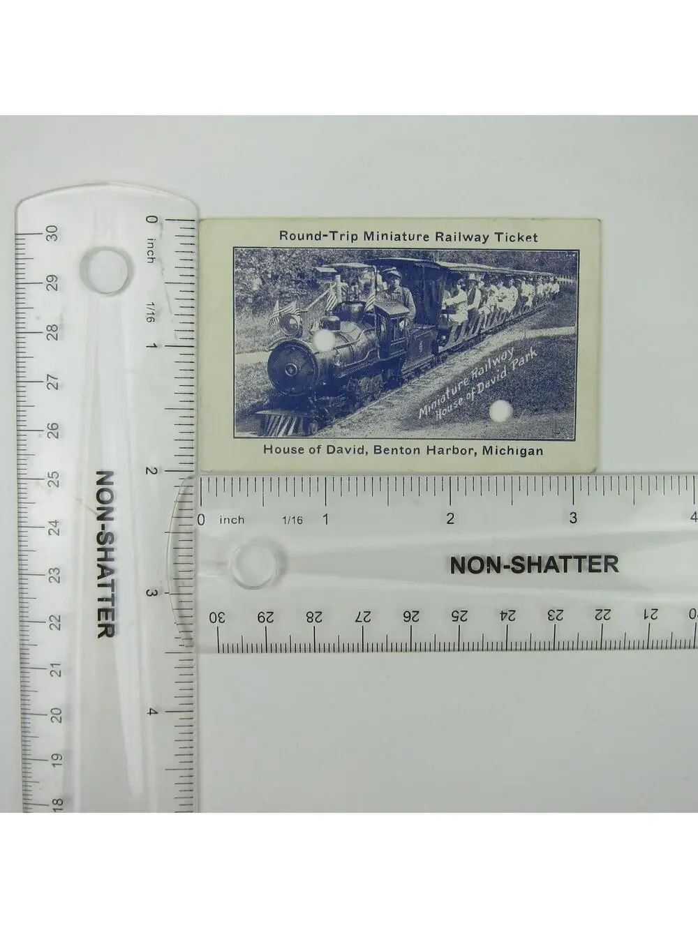 Train Ticket Eden Springs Park Benton Harbor Michigan House of David Antique